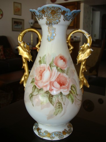 Antico vaso limoges bawo - vaso, &