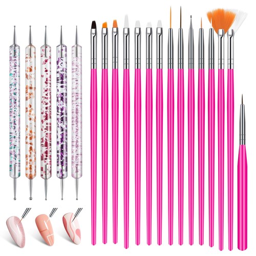 Nail art pennelli - pennelli, unghie,