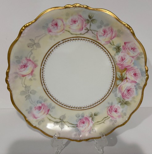 Limoges piatto rose oro - piatto,
