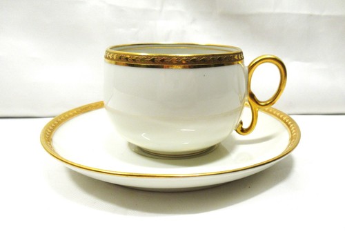 Antica tazza piattino piatto - e,
