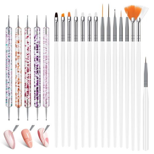 Nail art pennelli unghie - pennelli, unghie,